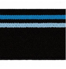 черный-бирюзовый-голубой лента эластичная бельевая 30мм-25м