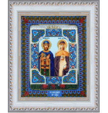 1185-Б Икона Святых благоверных Петра и Февроньи