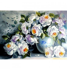 АЖ-1203 Белые розы 45х60 см