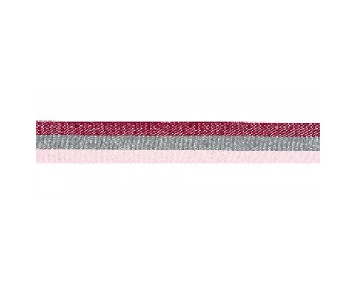1511 бордо-серый-св.розовый лента отделочная 28мм