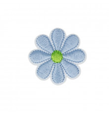 1580Н цветок голубой 3,5*3,5см