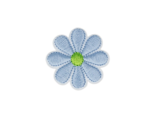 1580Н цветок голубой 3,5*3,5см