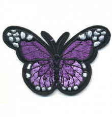 2499 бабочка фиолетовая 7.6х4.7 см