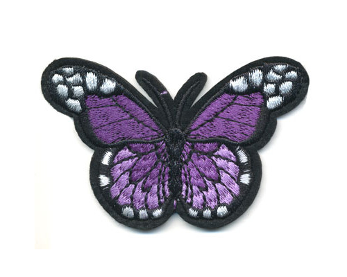 2499 бабочка фиолетовая 7.6х4.7 см