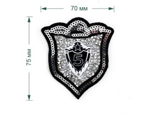 290LA текстильное украшение 70х75