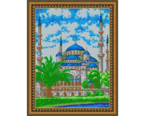 512К Мечеть сердце Чечни 30х38 см полная зашивка