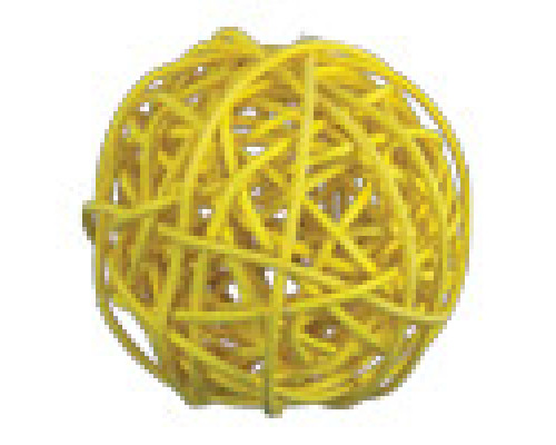 04 желтый шар из ротанга BRF-9