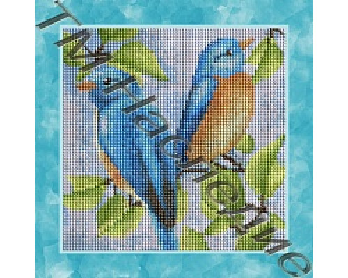 БСА25-048 Синие птички