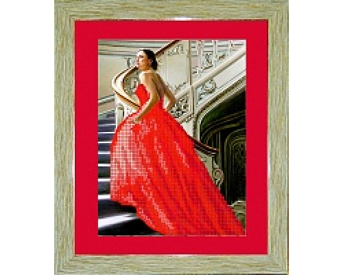 БСА4-рп-010 Девушка в красном платье