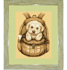 БСА4-рп-025 Собачка в рюкзачке