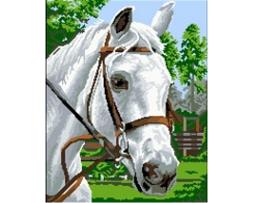 Ф-035 Белый конь 35х44 см