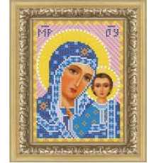 320-ДМ Пресвятая Богородица Казанская 14*19 набор со стразами