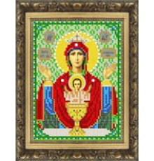 385-ДМ Св. Богородица Неупиваемая чаша 14*19 набор со стразами
