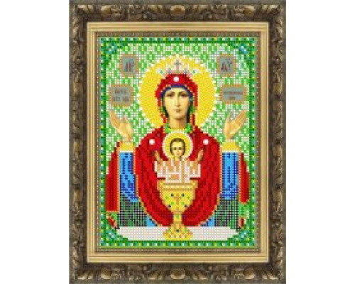 385-ДМ Св. Богородица Неупиваемая чаша 14*19 набор со стразами