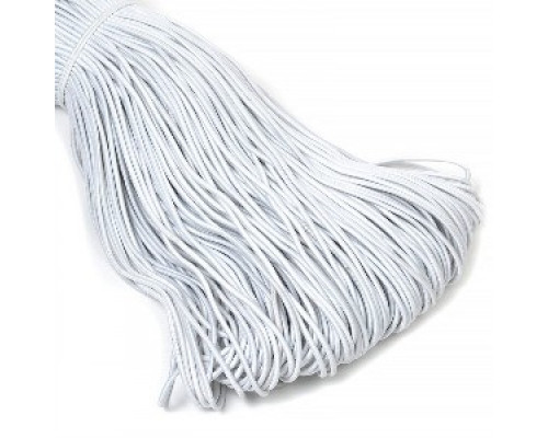 Белый шнур эластичный 2,5 мм-100м