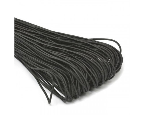 Черный шнур эластичный 3,0 мм-100м