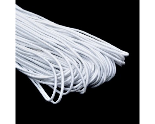 Белый шнур эластичный 3,0 мм
