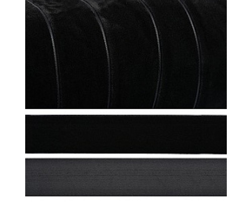 2003 черная лента бархатная 20мм-20м