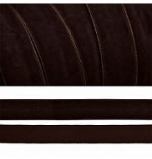 2072 коричневый лента бархатная 20мм-20м